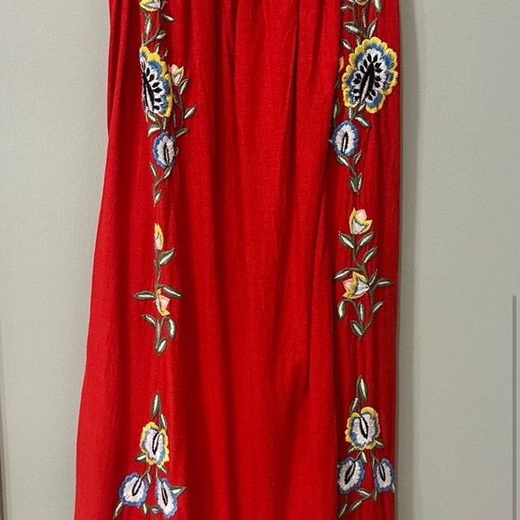 FARM Rio Red Ruffled Tiered Maxi Sundress - Picture 3 of 9